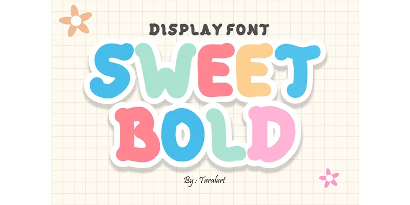 Sweet Bold Font by TaralArt — Display Font