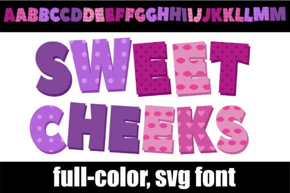 Sweet Cheeks by Illustration Ink — Color Fonts Font