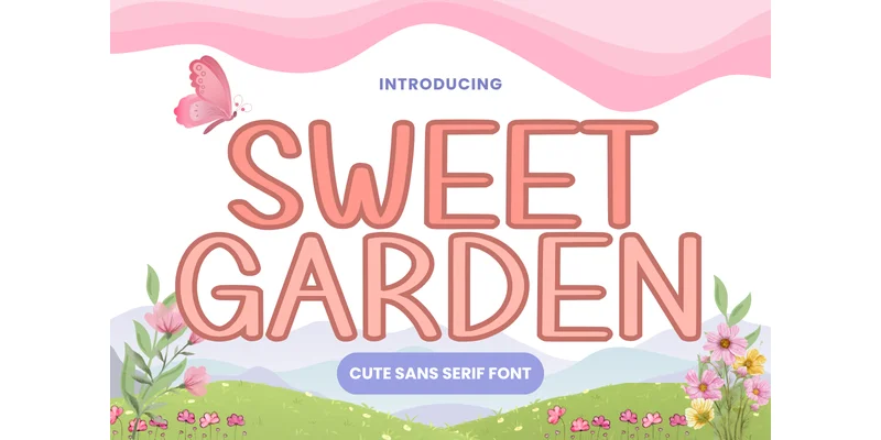 Sweet Garden Font by Letterayu — Sans Serif Font