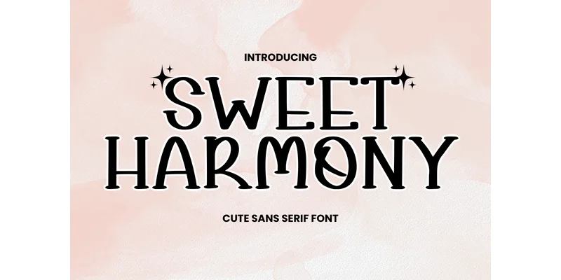 Sweet Harmony Font by Letterayu — Display Font