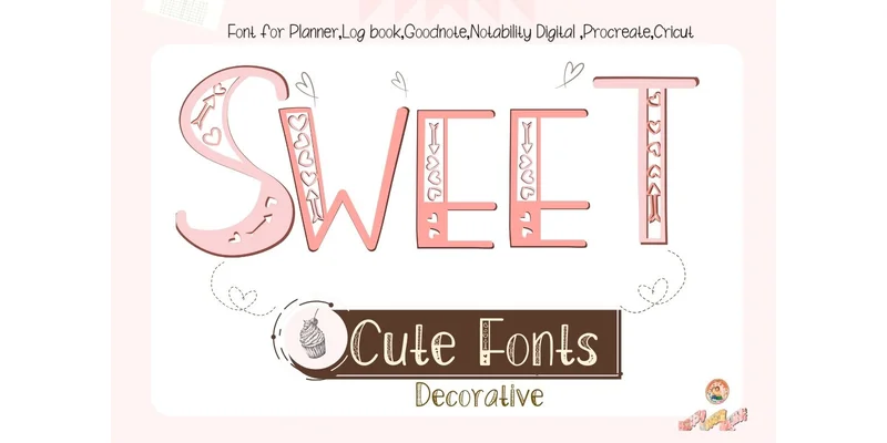 Sweet Heart Font by Noomam Happy digital Art by Noomam Happy digital Art — Decorative Font
