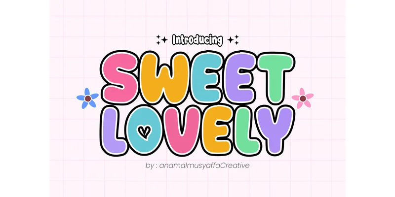 Sweet Lovely Font by anamalmusyaffaCreative — Display Font
