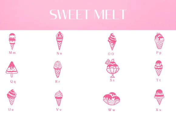 Sweet Melt by Heartcraft Atelier — Dingbats Font — thumbnail 3