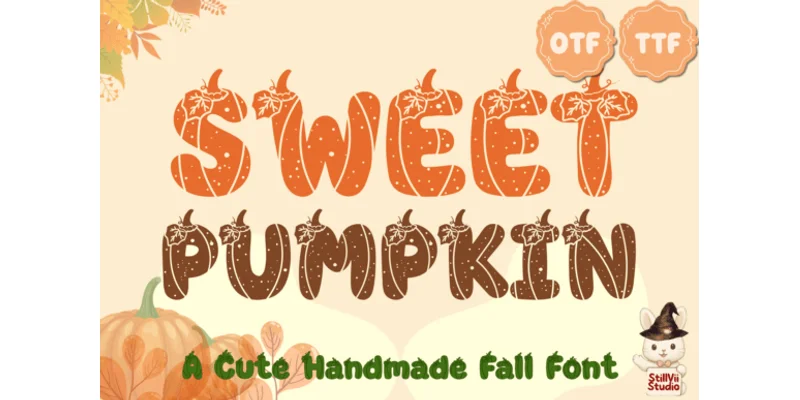 Sweet Pumpkin Font by StillViiStudio by StillViiStudio — Decorative Font