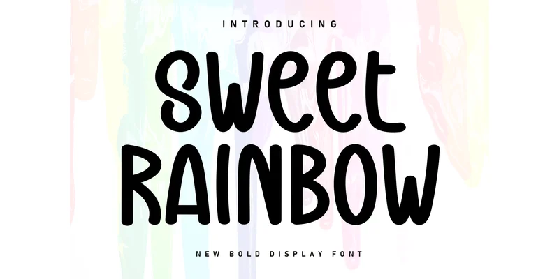 Sweet Rainbow Font by Berkah Shop — Display Font