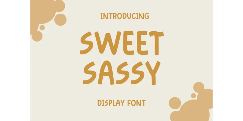 Sweet Sassy Font by SiapGraph — Display Font