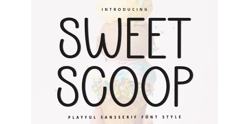 Sweet Scoop Font by FreshTypeINK — Sans Serif Font