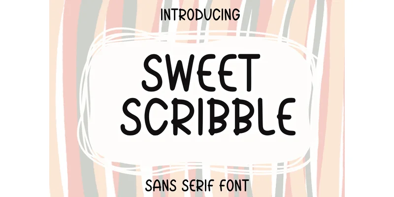 Sweet Scribble Font by CraftedType Studio — Sans Serif Font