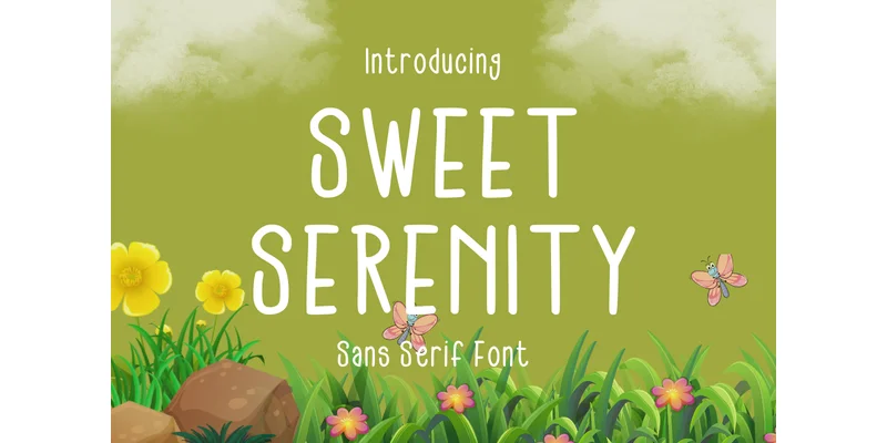 Sweet Serenity Font by CraftedType Studio — Sans Serif Font