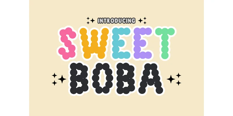 Sweetboba Regular Font by anamalmusyaffaCreative by anamalmusyaffaCreative — Decorative Font