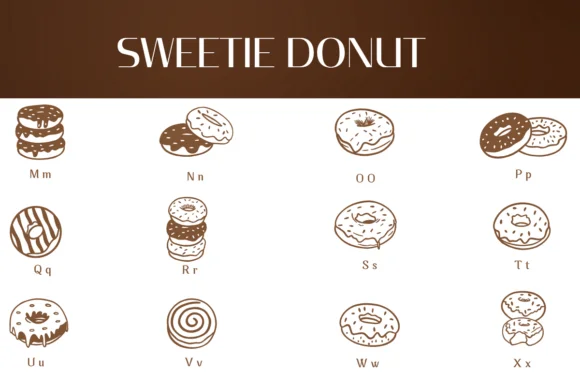 Sweetie Donut by Heartcraft Atelier — Dingbats Font — thumbnail 3