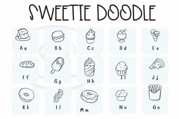 Sweetie Doodle by Sirinart — Dingbats Font — thumbnail 2