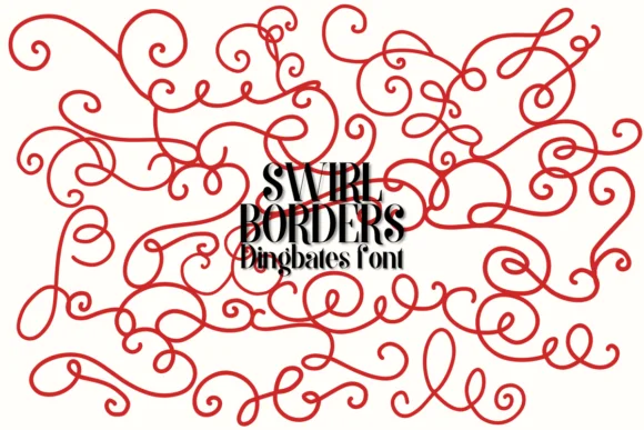 Swirl Borders by Chonada — Dingbats Font