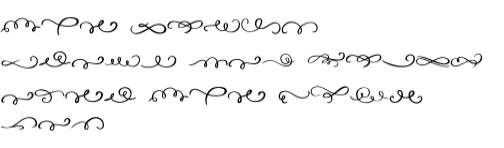 Swirl Flourishes by Ketsarin — Dingbats Font — thumbnail 8
