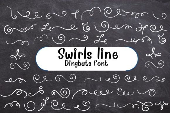 Swirls Line by Nongyao — Dingbats Font