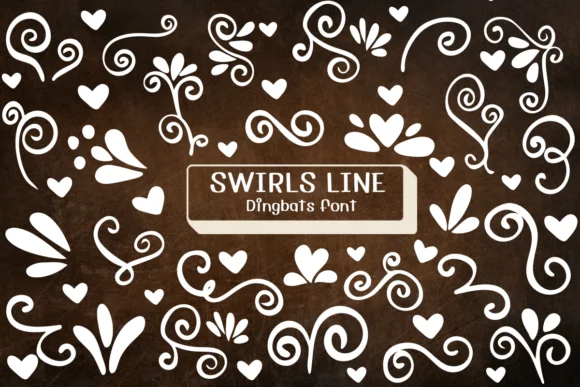 Swirls Line by Ketsarin — Dingbats Font
