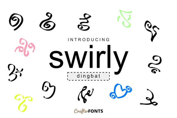 Swirly by CrafterFonts — Dingbats Font