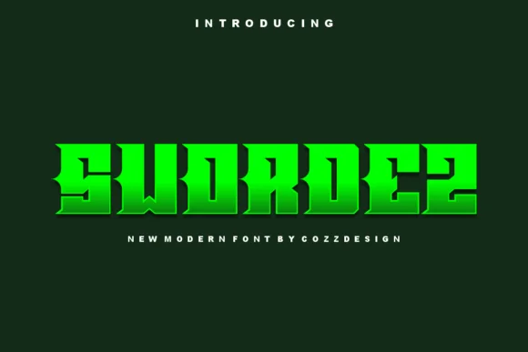 Swordez by cozzdesign — Slab Serif Font