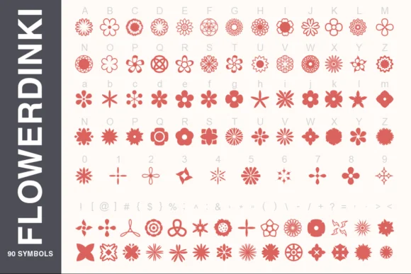 Symbols Collection by pixaroma — Dingbats Font — thumbnail 2