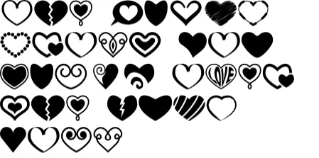 Symbols Collection by pixaroma — Dingbats Font — thumbnail 8