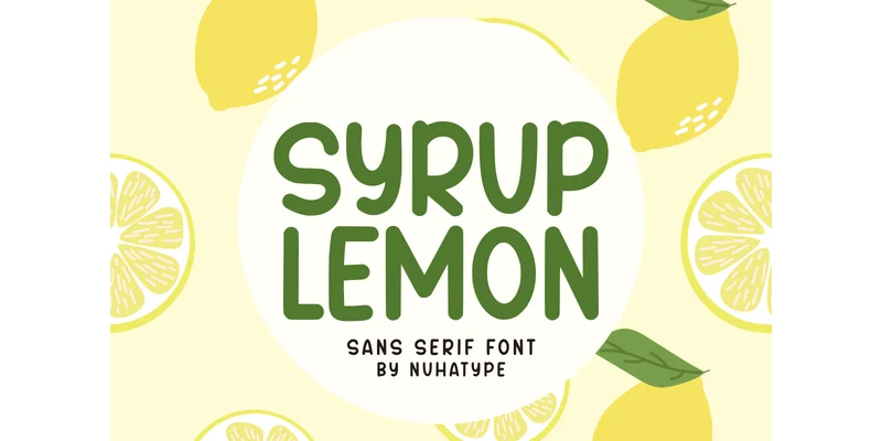 Syrup Lemon Font by Nuhatype — Sans Serif Font