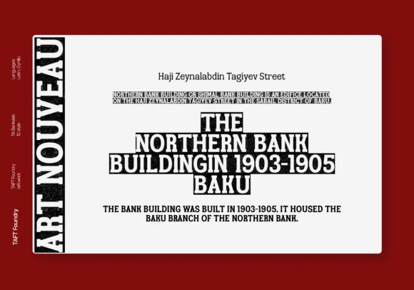 TA Bankslab Art Nouveau by TAFT Foundry — Slab Serif Font