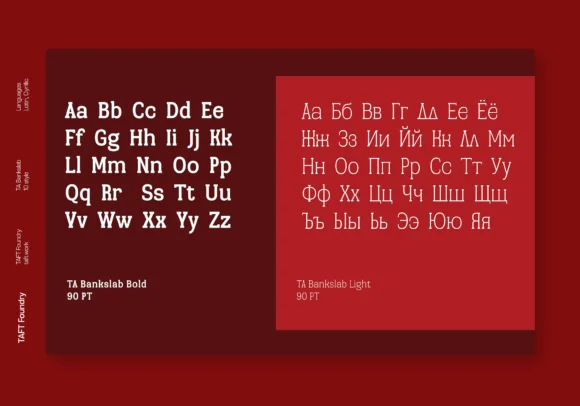 TA Bankslab Art Nouveau by TAFT Foundry — Slab Serif Font — thumbnail 5