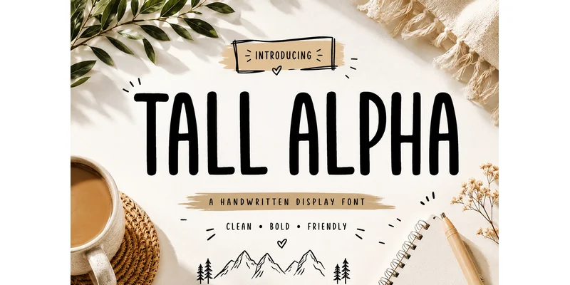 Tall Alpha Font by ABC Font — Display Font