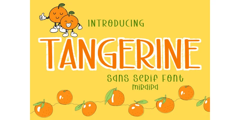 Tangerine Font by miraipa — Sans Serif Font