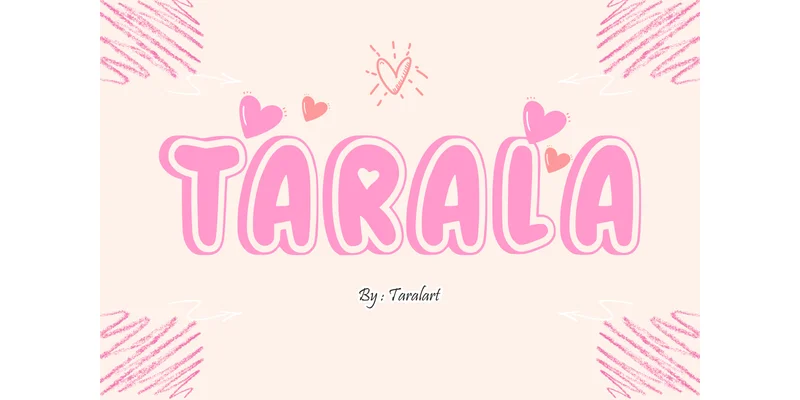 Tarala Font by TaralArt — Display Font