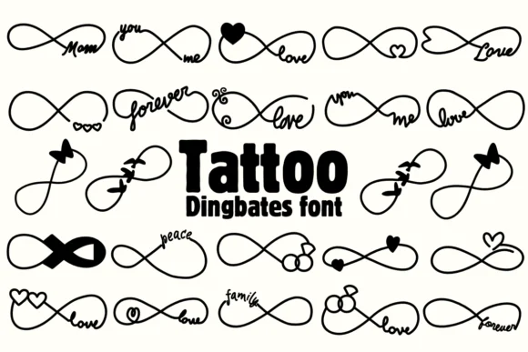 Tattoo by Chonada — Dingbats Font