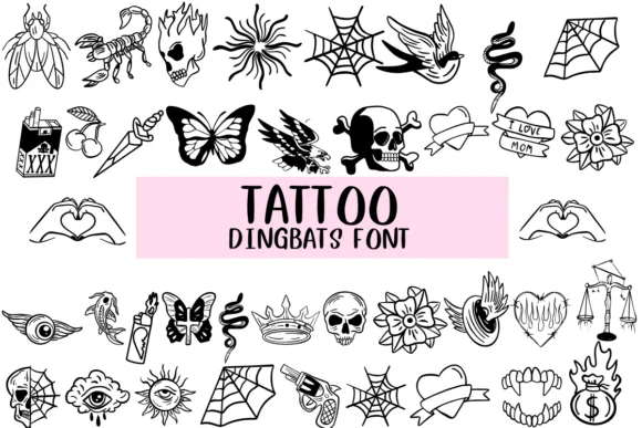 Tattoo by Nongyao — Dingbats Font