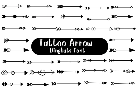 Tattoo Arrow by Nongyao — Dingbats Font