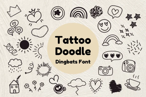 Tattoo Doodle by Nun Sukhwan — Dingbats Font