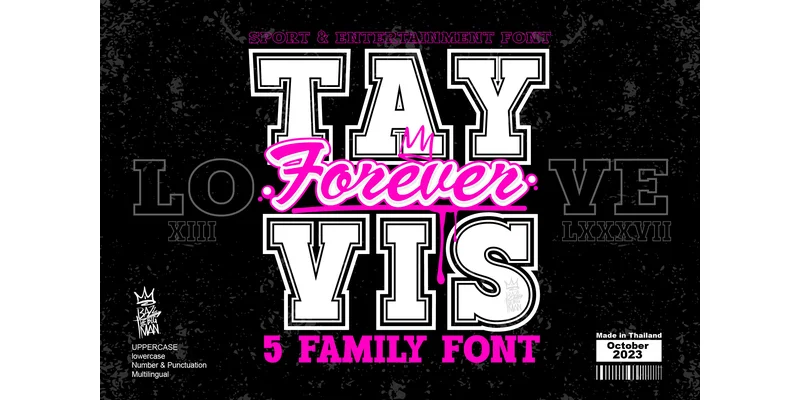 Tayvis Forever Font by BB Type Studios — Display Font