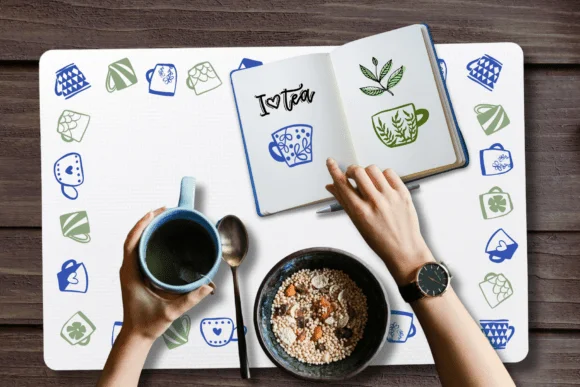 Tea Time by Pui Art — Dingbats Font — thumbnail 3