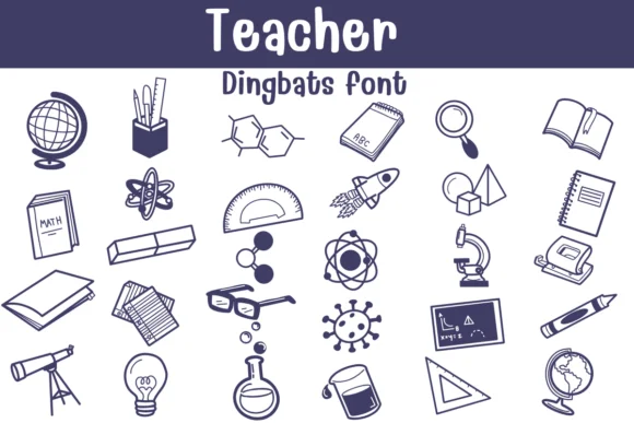 Teacher by Sontaya — Dingbats Font