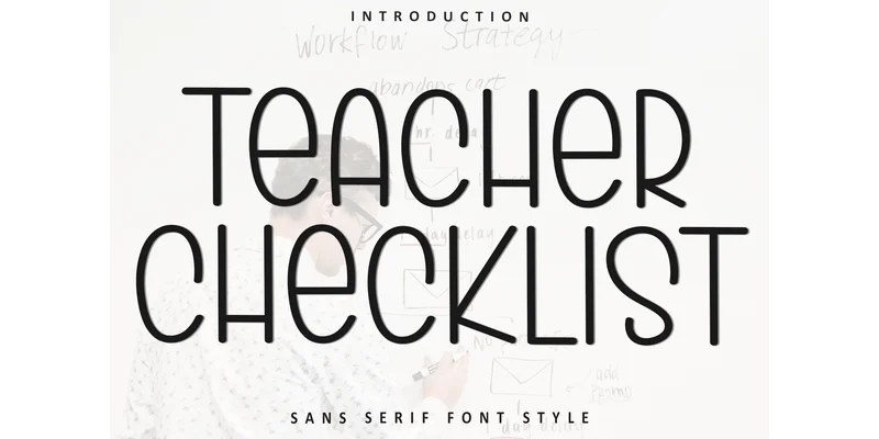 Teacher Checklist Font by Inermedia STUDIO — Sans Serif Font