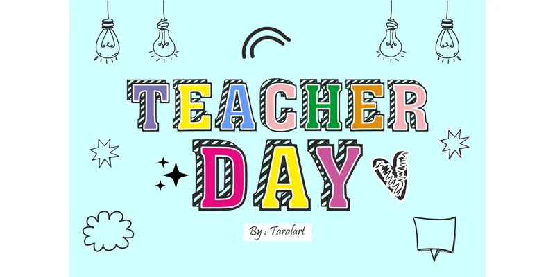 Teacher Day Font by TaralArt by TaralArt — Decorative Font