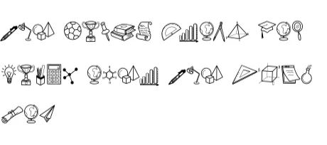 Teacher Education by Nongyao — Dingbats Font — thumbnail 8