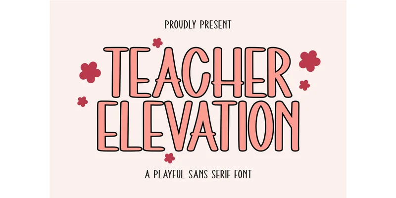 Teacher Elevation Font by Funtype Co. — Sans Serif Font