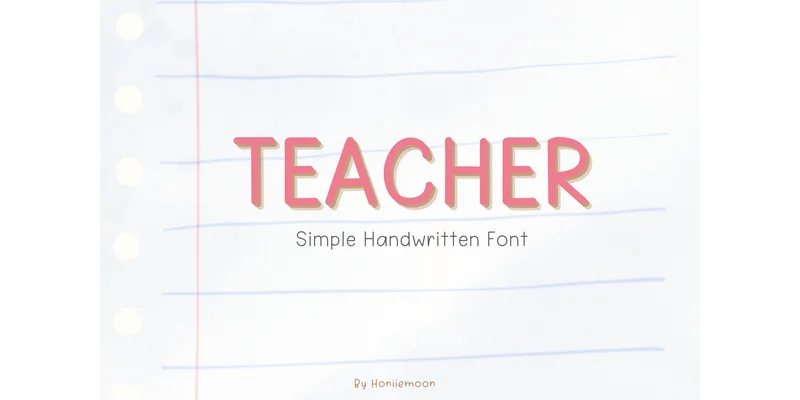 Teacher Font by Honiiemoon — Sans Serif Font