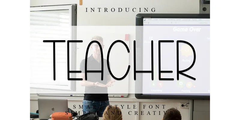 Teacher Font by PAYJHOshop — Sans Serif Font