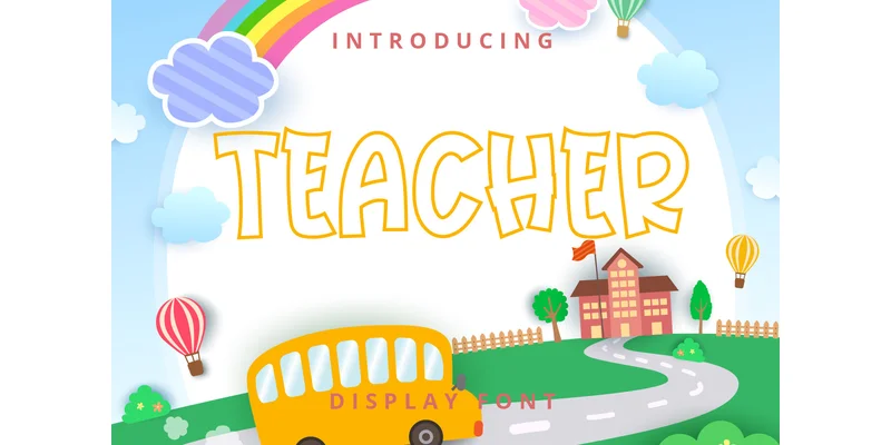 Teacher Font by Planetz studio — Display Font