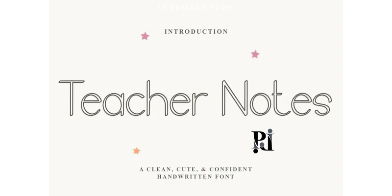 Teacher Notes Font by PiPi Creative — Sans Serif Font