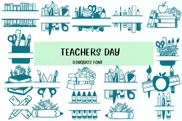 Teachers Day by Nongyao — Dingbats Font