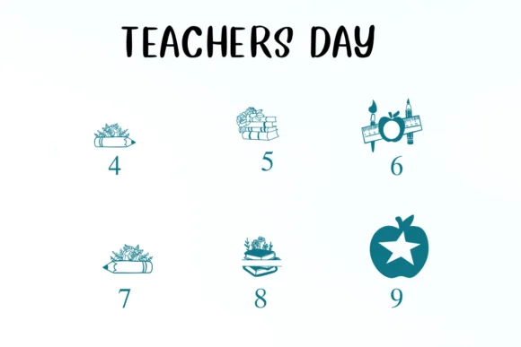Teachers Day by Nongyao — Dingbats Font — thumbnail 4