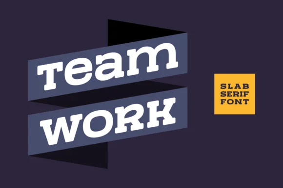 Team Work by Situjuh — Slab Serif Font