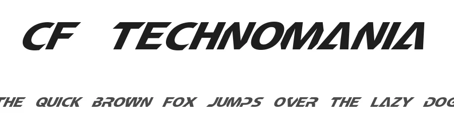 CF TechnoMania by Cloutierfontes — Display Font