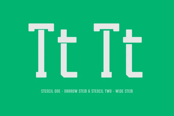 Tecnica Slab Stencil Family by Graviton Font Foundry — Slab Serif Font — thumbnail 2